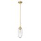 Z-Lite Arden Pendant, 1-Light, 4.5 In.W x 11.5 In.H, Rubbed Brass/Clear 651P-ROD-RB - alternate 6